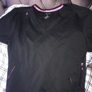 Black Koi school scrub top